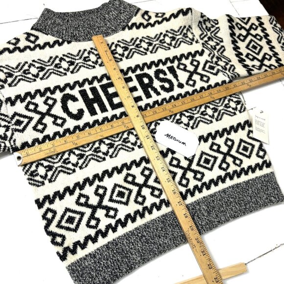 Christmas Holiday Sweater “Cheers” on front - A New Day NWOT - Picture 13 of 15